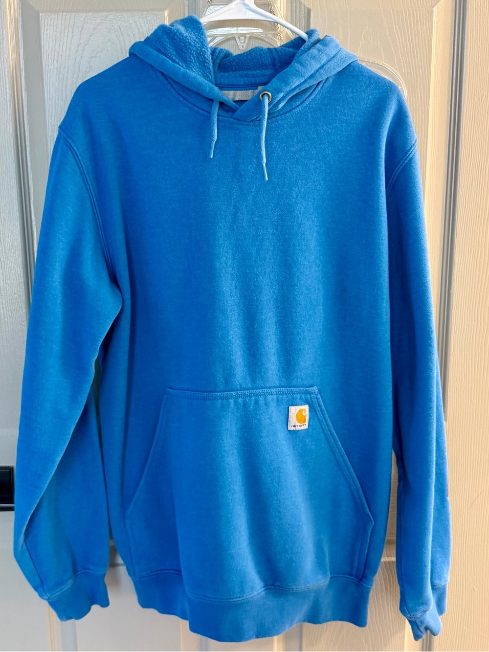 Carhartt Men's Blue Hooded Sweatshirt size M loose fit